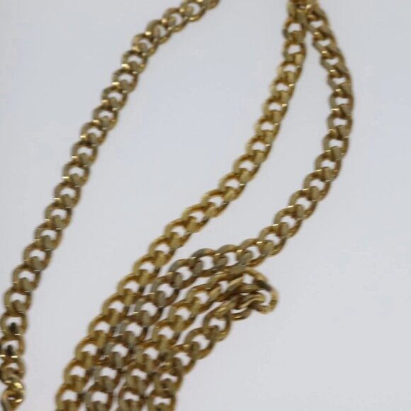 Christian Dior Trotter Canvas Chain Shoulder Bag Black Gold Auth 124297 - Picture 9 of 16